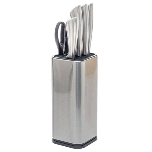 Bloc 5 couteaux + ciseaux inox