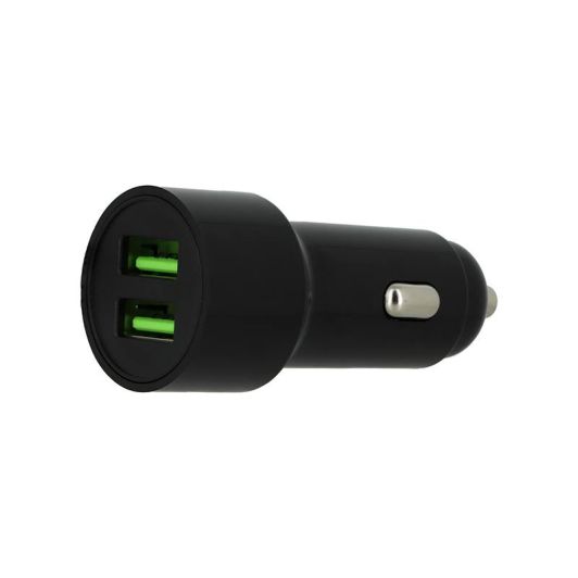 HIGH ONE Adapter A/C 2 USB Zwart