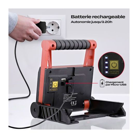 T'nB XTREMWORK Werklamp - Oplaadbaar & Robuust