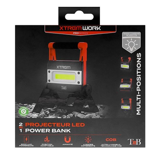 T'nB XTREMWORK Werklamp - Oplaadbaar & Robuust