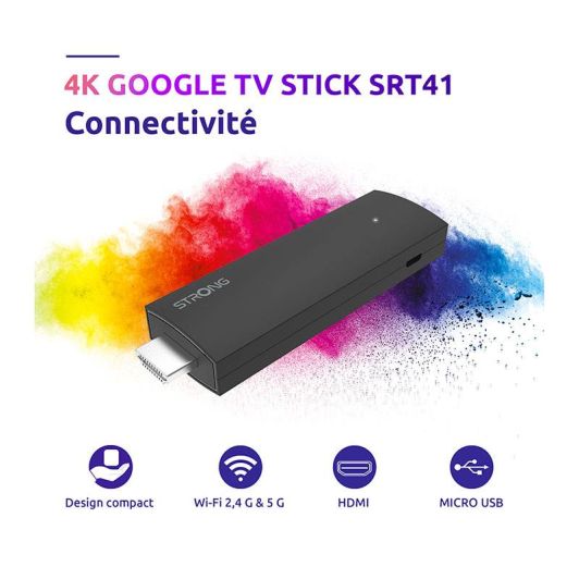 Passerelle Multimédia STRONG SRT41 Google TV stick 4K