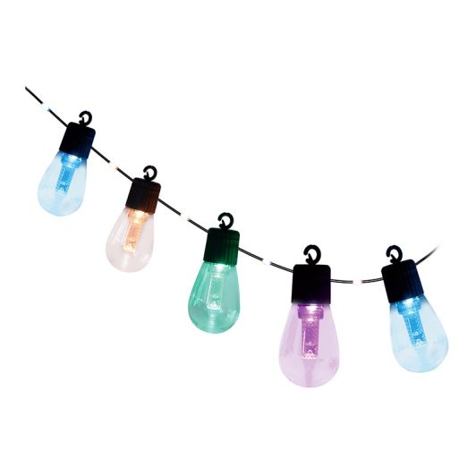Guirlande électrique ON EARZ Guingette multicolore connectée 25 ampoules