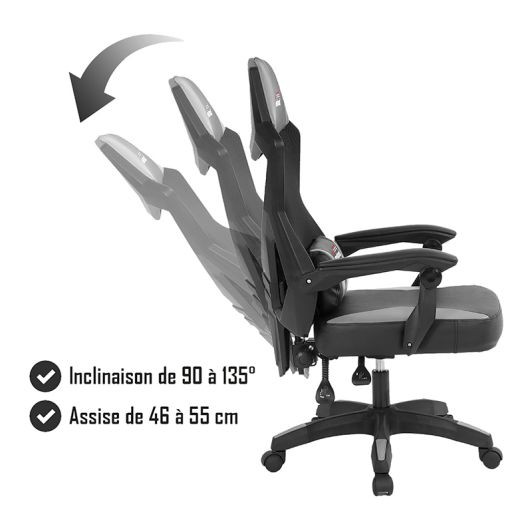 Bureaustoel gaminf AMSTRAD 309 grijs