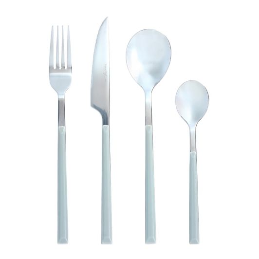 Ménagère 24 pièces coloris celadon