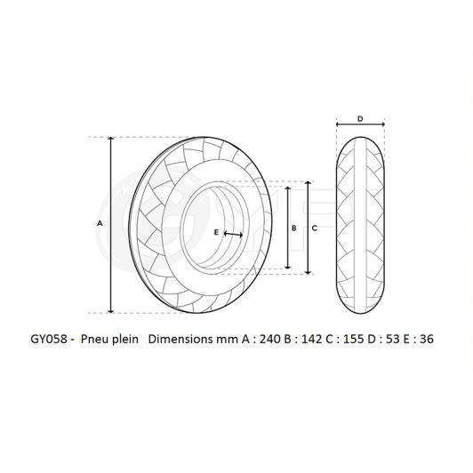 Pneu plein GYPI 10