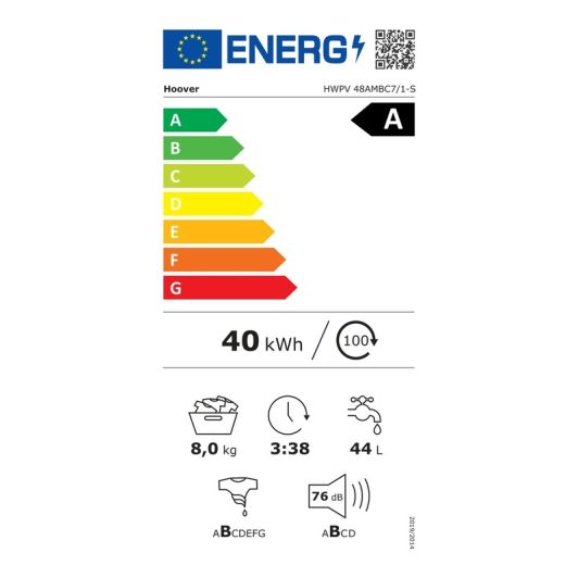 Lave-Linge HOOVER 8 kg HWP 48AMBC7