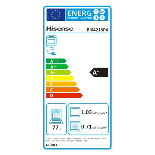Four encastrable HISENSE à chaleur tournante BI 64213 PX