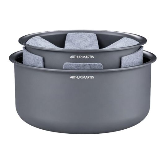 Set ARTHUR MARTIN pannen 16 20cm keramiek