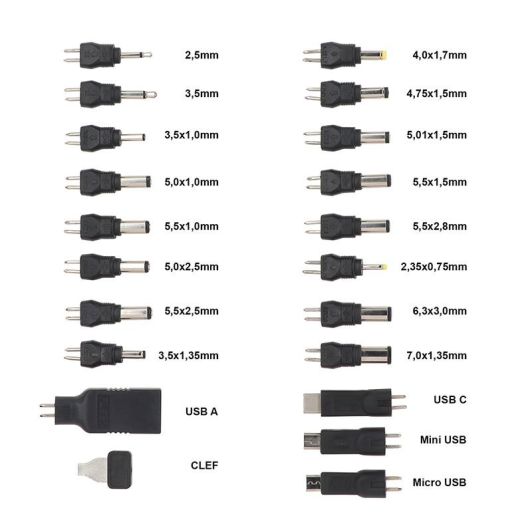 Alim EDENWOOD universelle 3 à 12V - 27W + 20 connecteurs