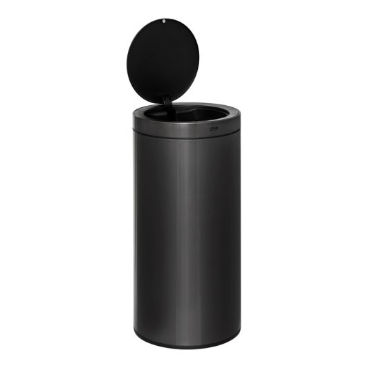 Metalen Vuilbak met Sensor 40L carbon - metaal