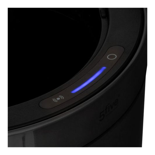 Metalen Vuilbak met Sensor 40L carbon - metaal