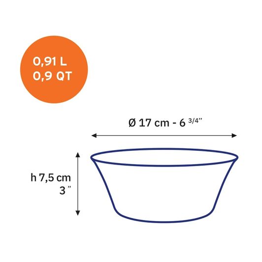 Slakom DURALEX Lys marine – diameter 17 cm
