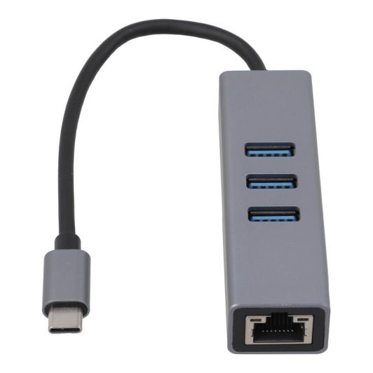Adapter EDENWOOD USB-C => RJ45 + 3 USB-A