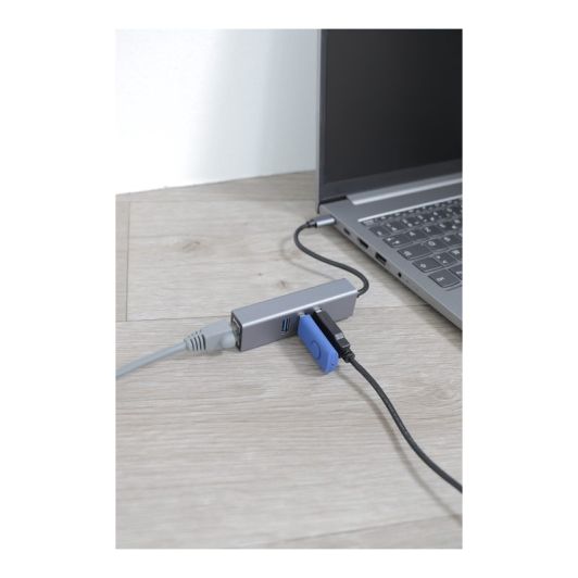 Adapter EDENWOOD USB-C => RJ45 + 3 USB-A