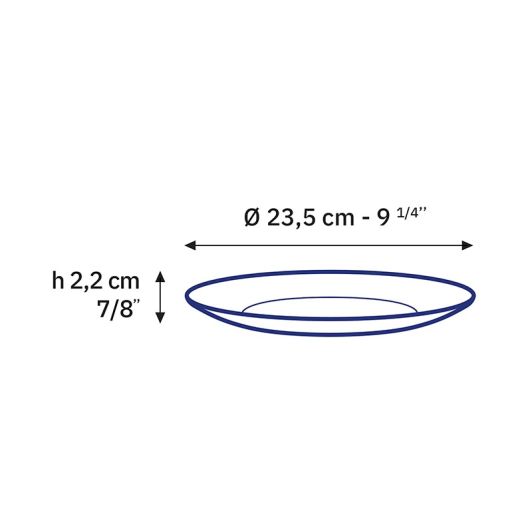 Bord DURALEX Lys saffier – Ø 23 cm