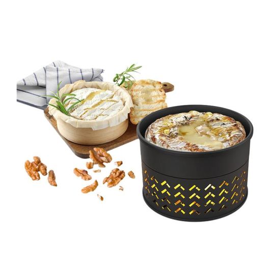 Camembert koker op theelichtjes