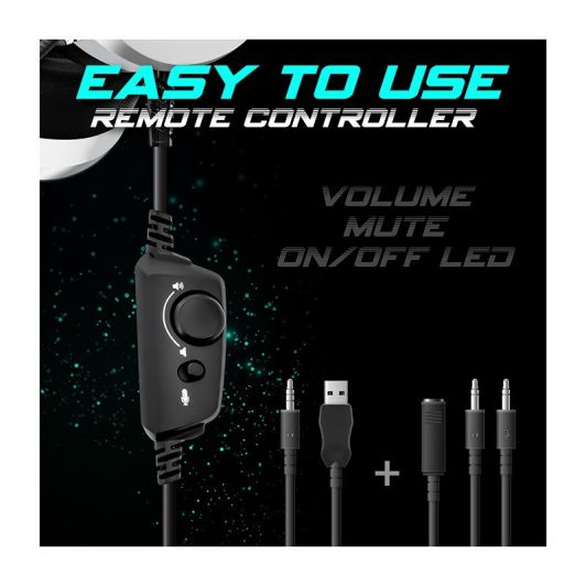 Casque gaming Spirit of Gamer PRO-H8 RGB – Stéréo Filaire 2.0, Microphone Omnidirectionnel, Haut-Parleurs 50mm, Compatible PC, PS5, Xbox, Switch, Mac, Smartphone – Coussinets Similicuir Confort