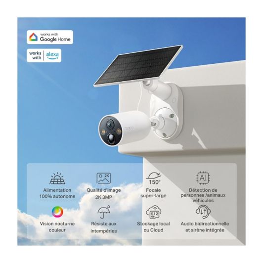 Beveiligingscamera-pakket TAPO TC82 + zonnepaneel