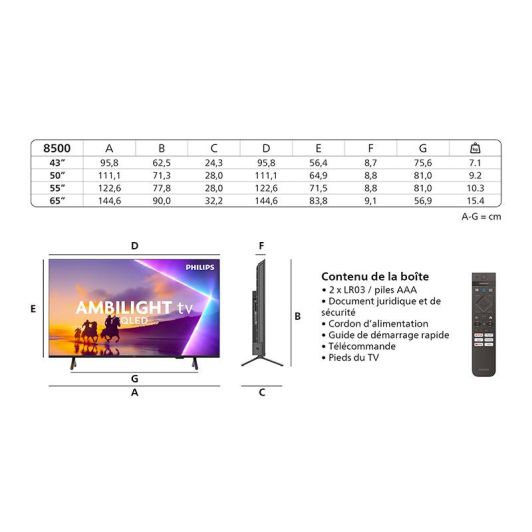 PHILIPS 50PUS8500 - TV 50