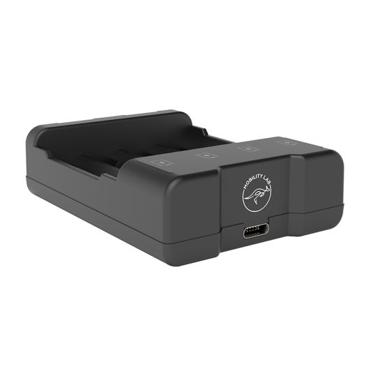 Chargeur universel Mobility pour 4 piles – Charge intelligente (AA/AAA)