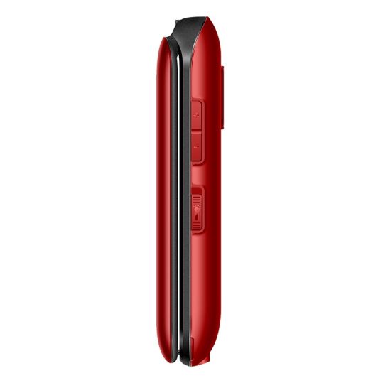 Mobile DANEW K43 4G à clapet Rouge