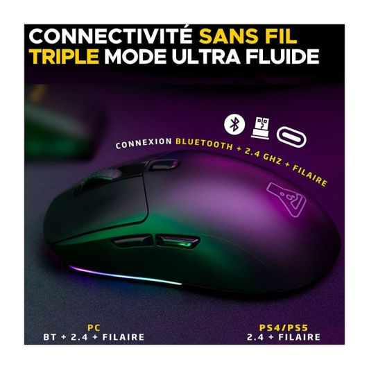 The G-Lab Kult Titanium Gaming Muis