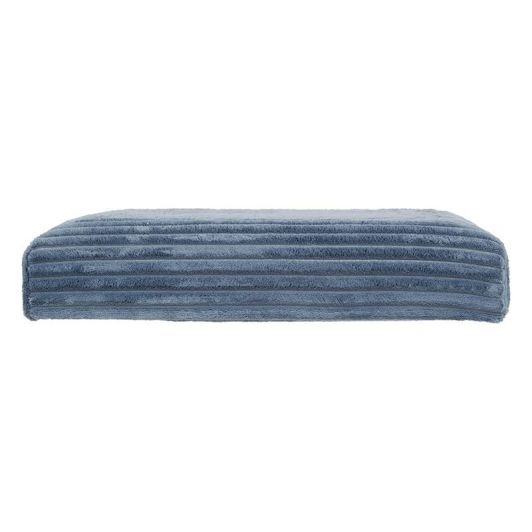 Opvouwbare poef 38×38 cm – blauwe fluweel