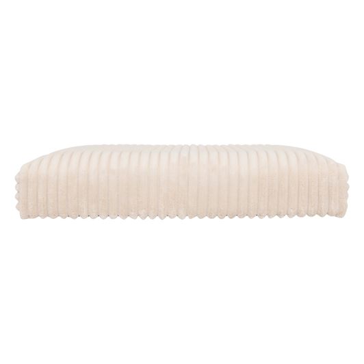 Opvouwbare poef - 38x38 cm - Fluweel Ecru