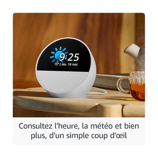 Enceinte AMAZON ECHO SPOT Blanche