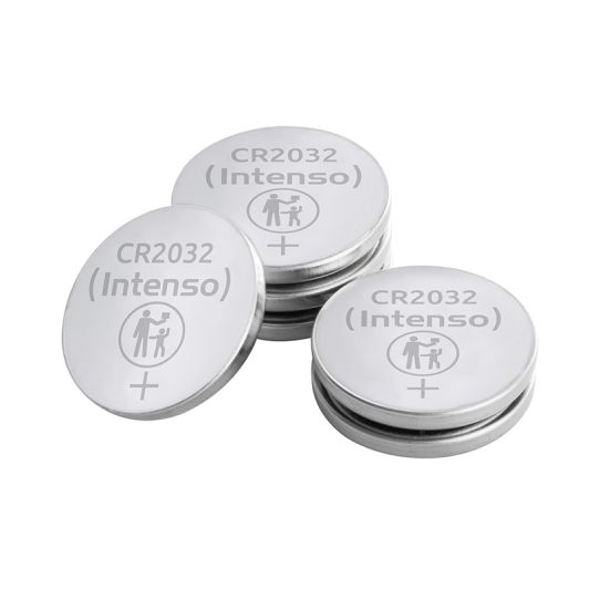 Blister de 6 piles bouton Intenso CR2032 – Lithium 3V