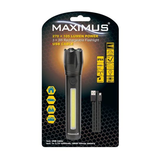 Zaklamp MAXIMUS LED FL 028 270 lumens