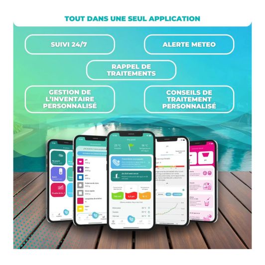 Pack analyseur d'eau de piscine connecté IOPOOL EcO Start + Connect