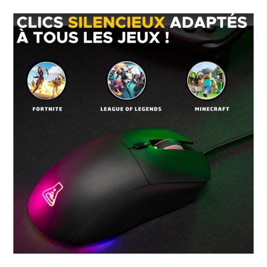 Gaming muis THE G-LAB KULT COBALT bedraad 12800Dpi 80gr