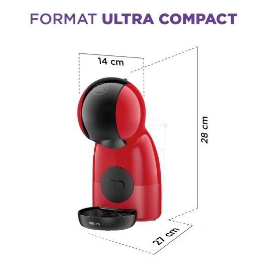 Expresso KRUPS Piccolo XS rouge YY5836FD + 3 boîtes capsules