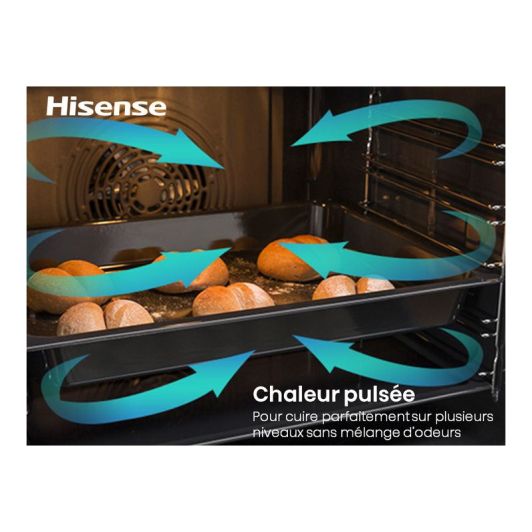 Hisense O64213EPBG Pyrolyse Inbouwoven – Multifunctionele Elektrische Oven