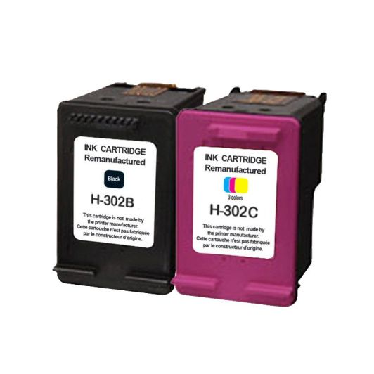 Multipack cartouches d'encres ELECTRO DEPOT compatible HP H302 pack noir+couleur