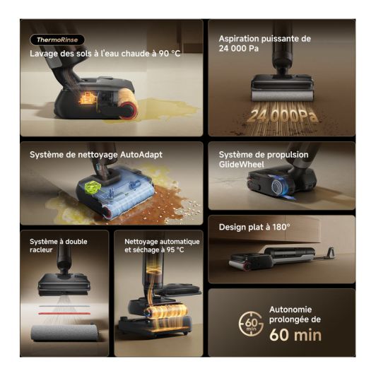 Aspirateur laveur DREAME H15 HEAT