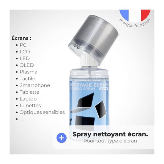 Kit nettoyant APM Tout écran (gel + tissu)