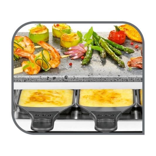 Raclette & steengrill TEFAL PR457B12 10 personen