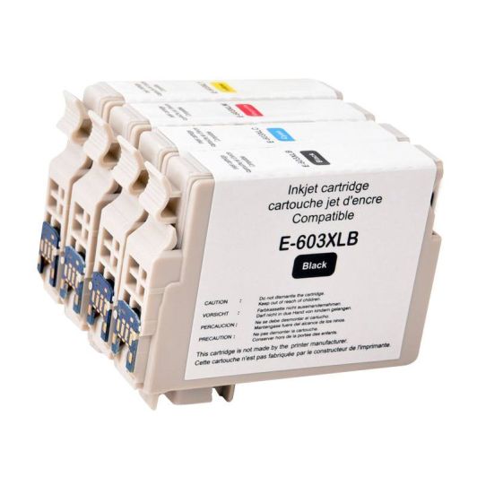 Compatibel Epson E603 pack XL zwarte en gekleurde inktpatroon (Zeesterren)