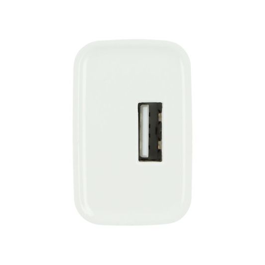 NETSTROOMLADER 2,4A + WITTE LIGHTNING-KABEL 1M HIGH ONE