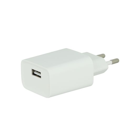 NETSTROOMLADER 2,4A + WITTE LIGHTNING-KABEL 1M HIGH ONE