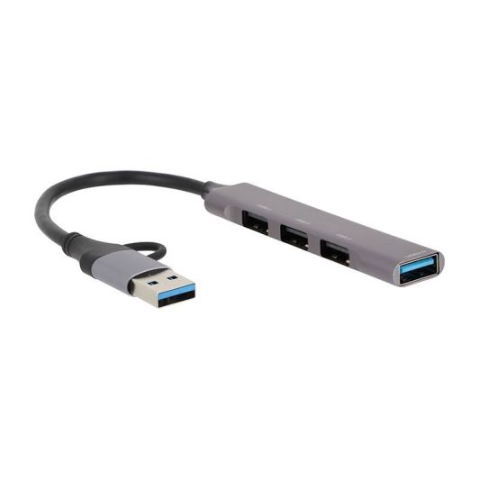 HUB SEDEA USB-C (+adapter) -> 4 poorten