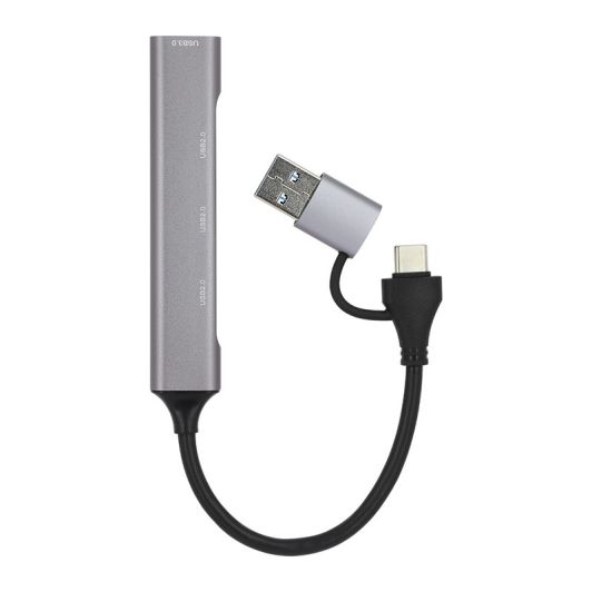 HUB SEDEA USB-C (+adapter) -> 4 poorten