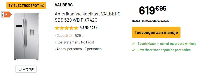 réfrigérateur américain electro depot