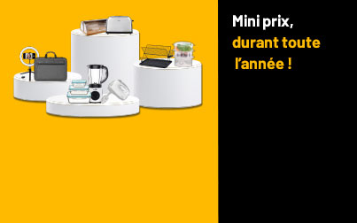 Mini prix, durant toute l'année !