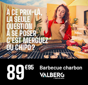 À ce prix-là, la seule question à se poser c’est merguez ou chipo ? Barbecue charbon Valberg - 89€95