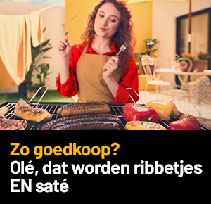 Zo goedkoop? Olé, dat worden ribbetjes EN saté