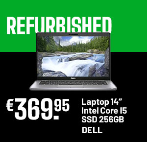 Refurbished - Laptop DELL 14 inch IntelCore I5 SSD 256Gb - 379€95