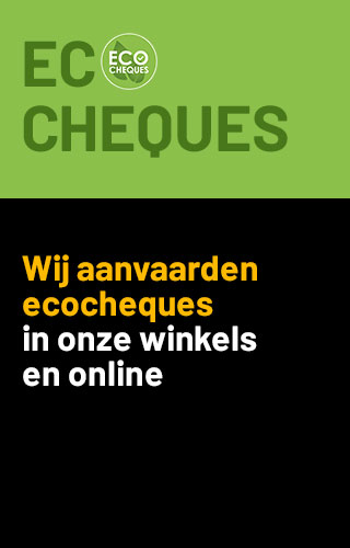 Wij Aanvaarden ecocheques in onze winkels en online